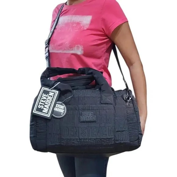 NEW Steve Madden Logo Duffel Bag